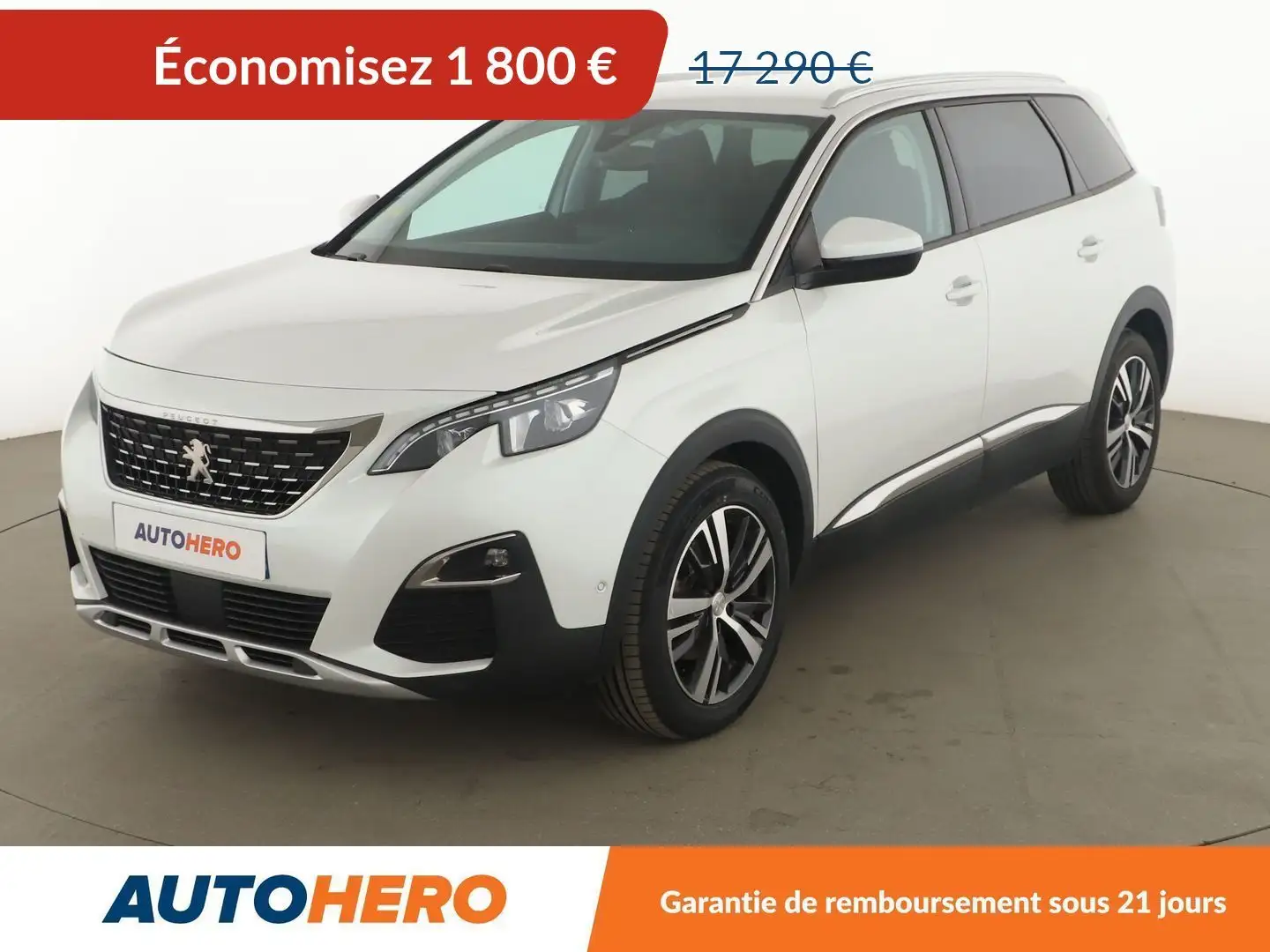 Peugeot 5008 1.5 Blue-HDi Allure Business Blanc - 1