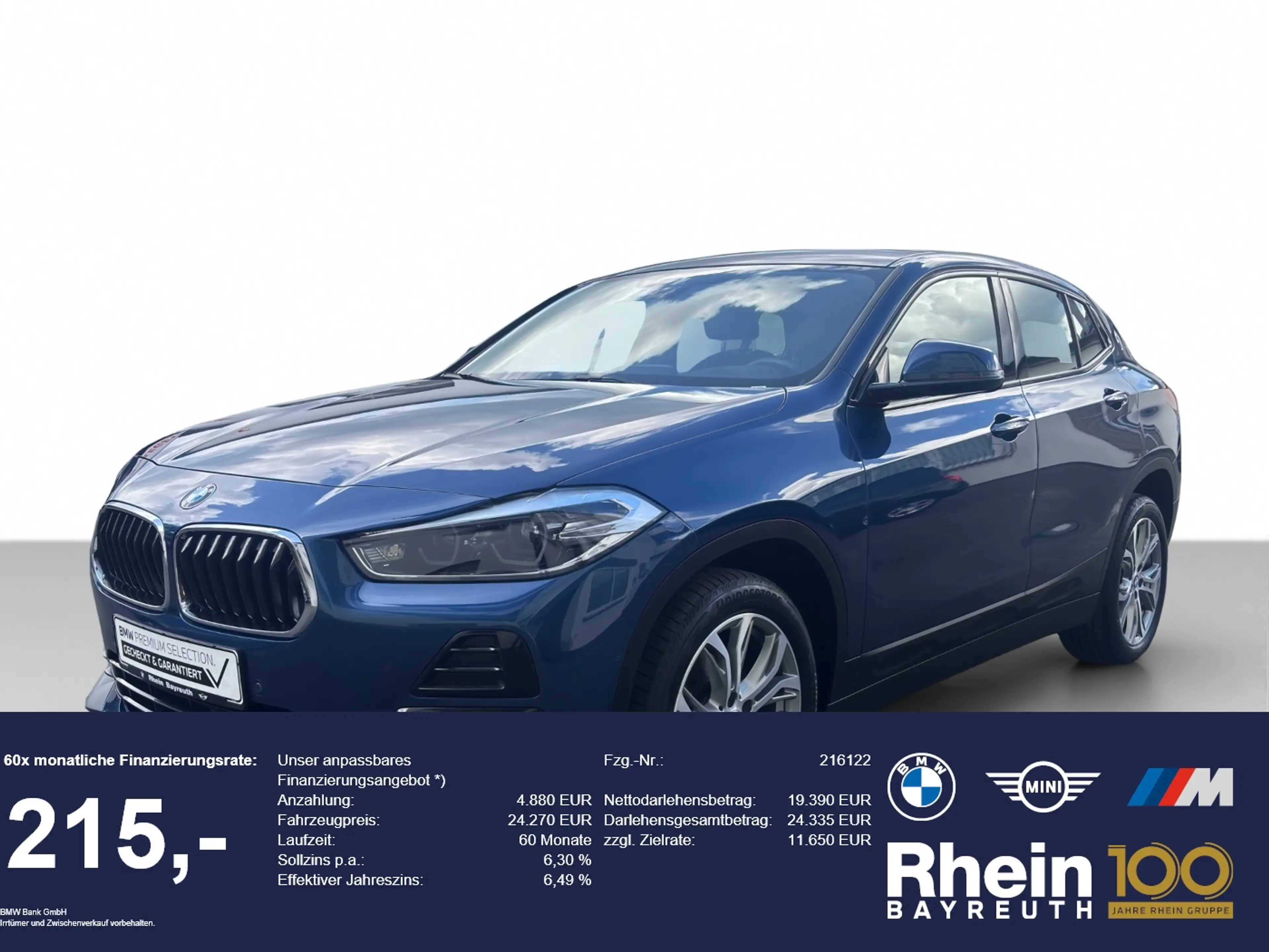BMW X2 xDrive18d Navi+ LED ACC HUD Rfk ParkAssist