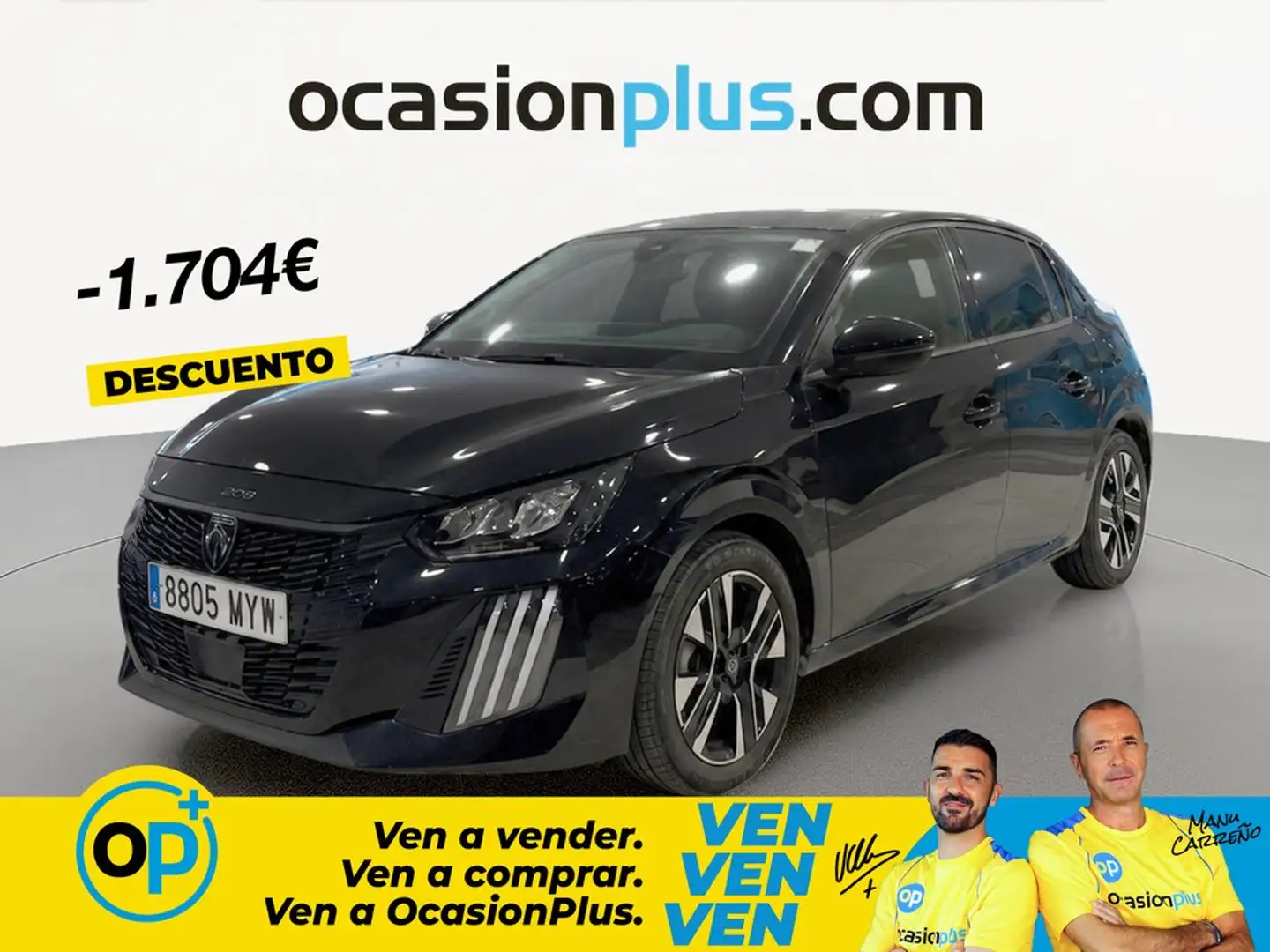 Peugeot 208 1.2 Puretech S&S Allure 100 Negro - 1