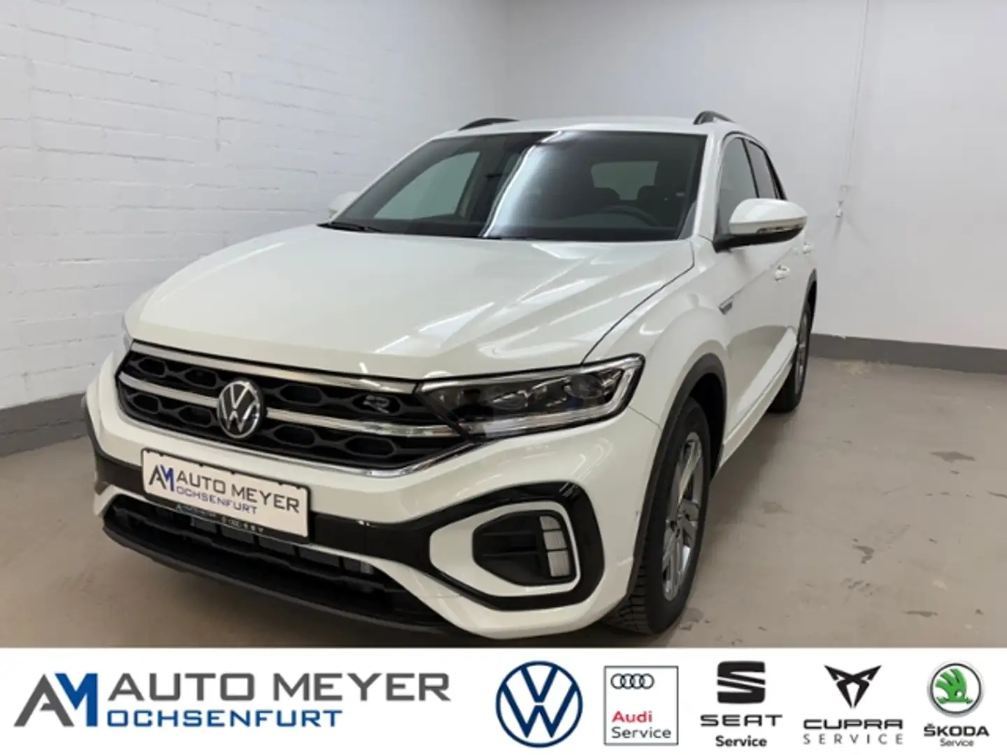 Volkswagen T-Roc R-Line 1.5 l TSI DSG Navi AHK IQ.DRIVE Ganzjahres Blanc - 1