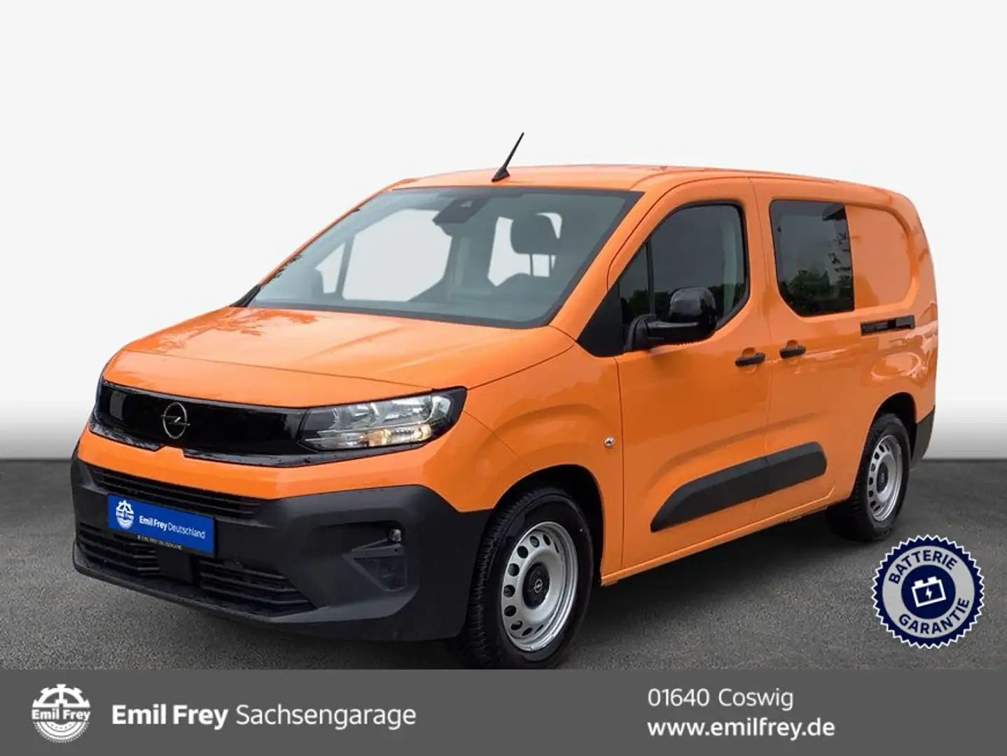 Opel Combo-e Cargo (50-kWh) L2 DoKa Verkehrsorange Blanc - 1