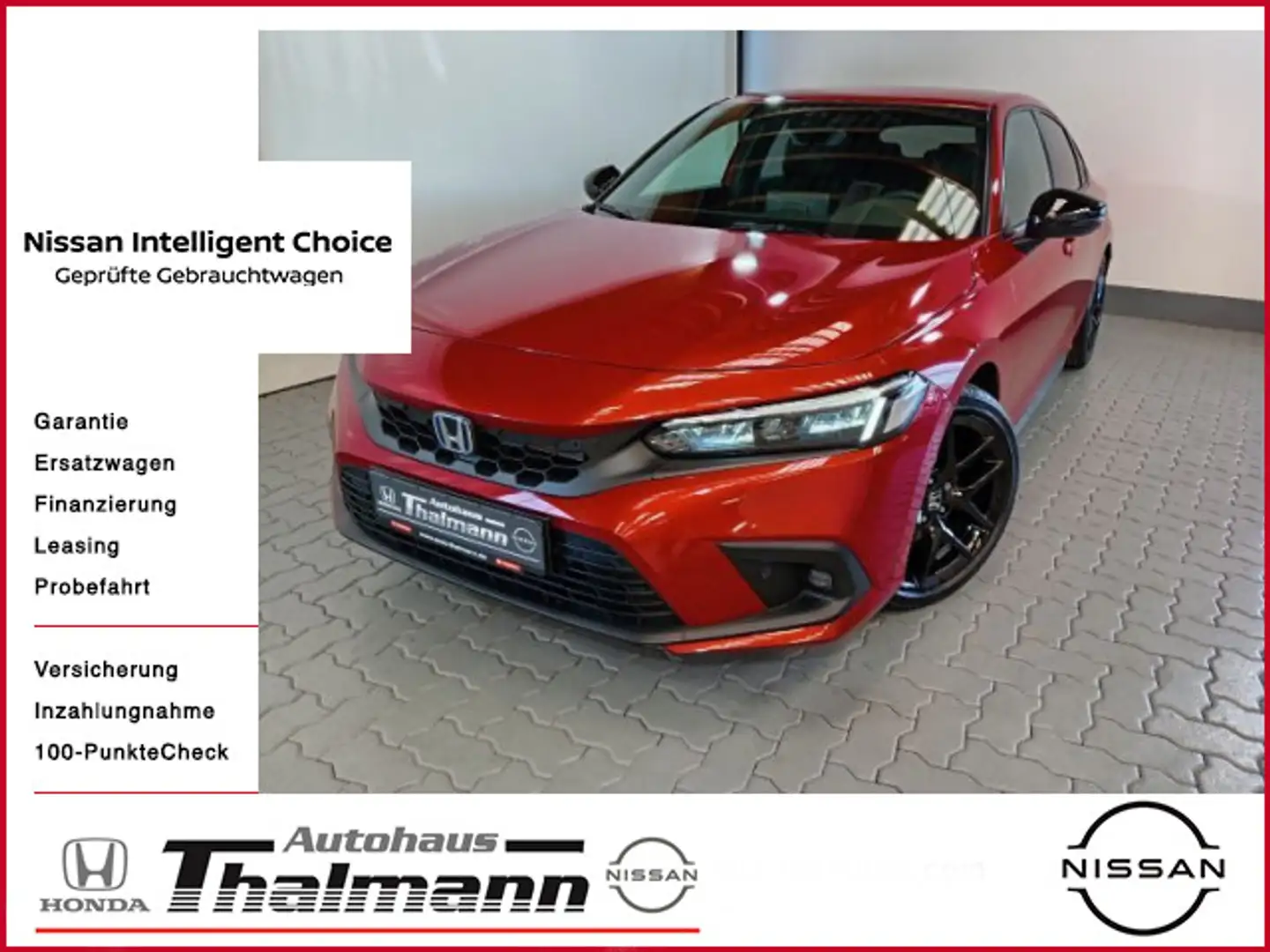 Honda Civic e:HEV Sport Rood - 1