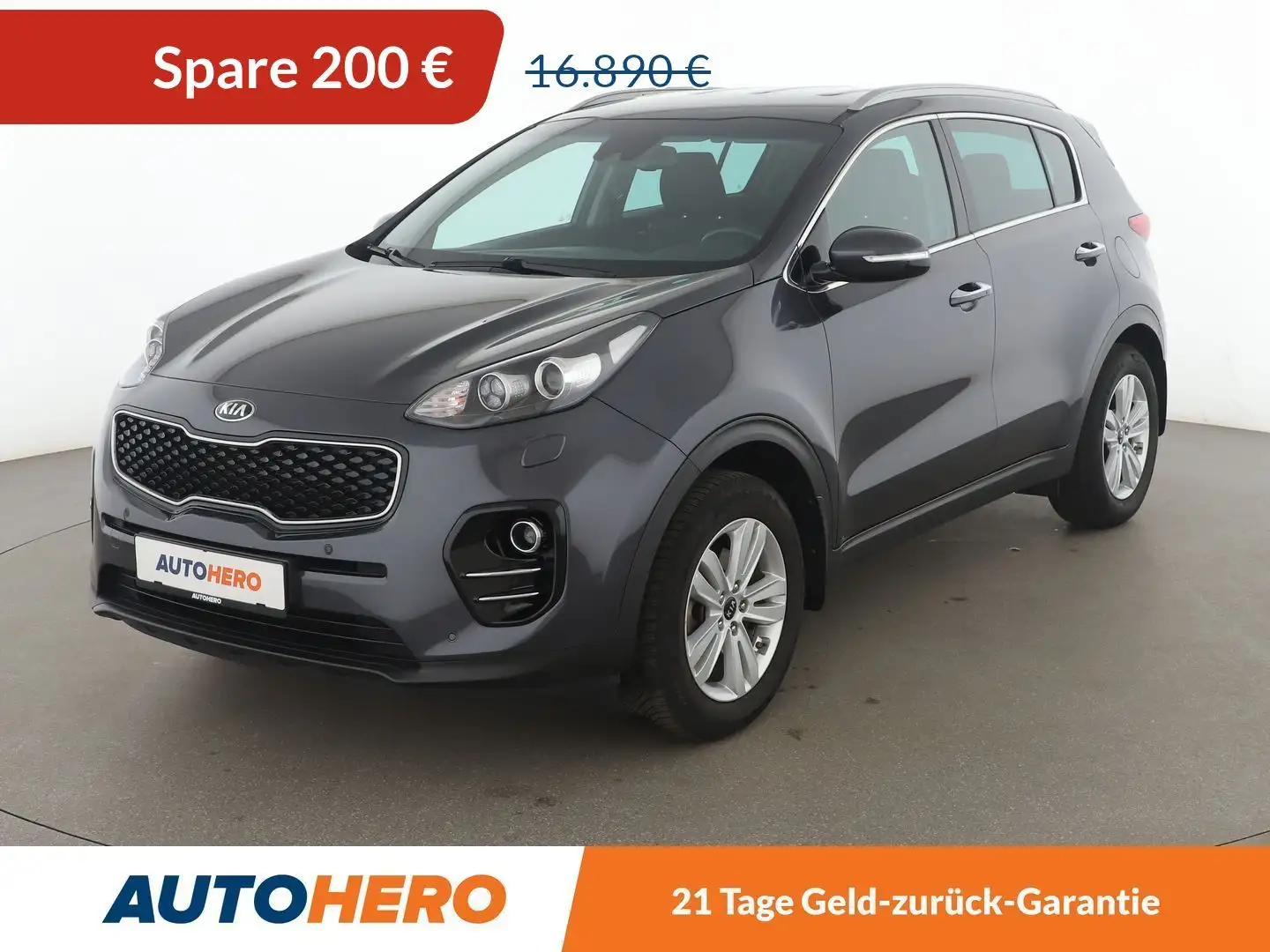 Kia Sportage 1.6 GDI Attract 2WD*NAVI*TEMPO*CAM*PDC*SHZ*KLIMA* Grau - 1