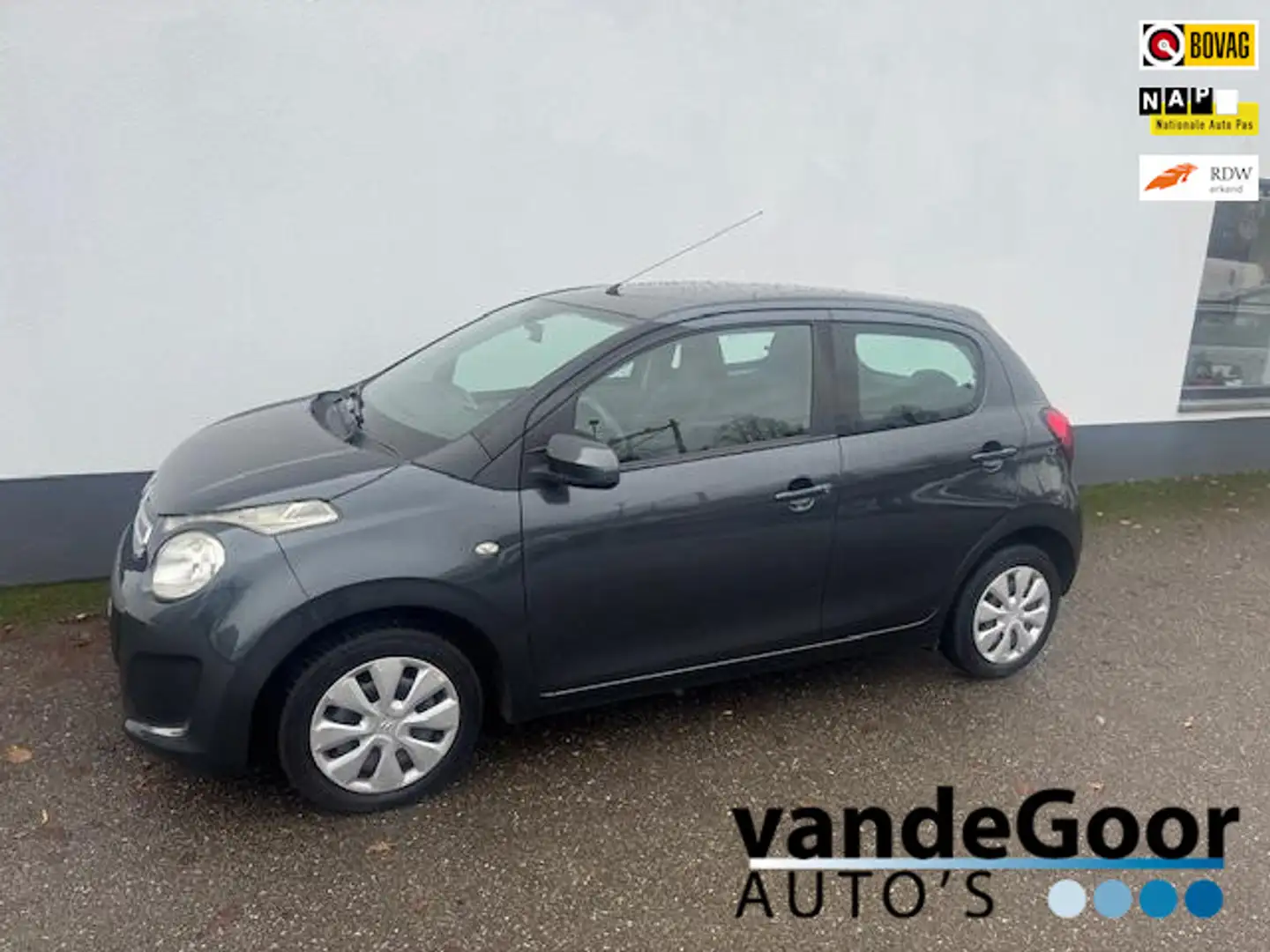 Citroen C1 1.0 e-VTi Feel, '16, 5-drs, airco, in een keurige Grijs - 1