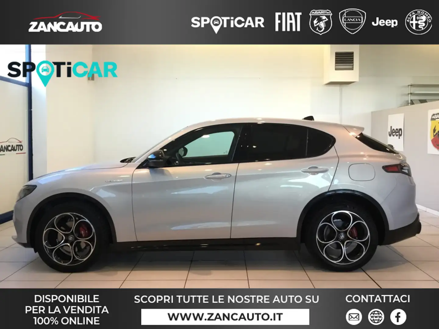 Alfa Romeo Stelvio 2.2 Turbodiesel 210 CV AT8 Q4 Veloce MY24 Grigio - 1