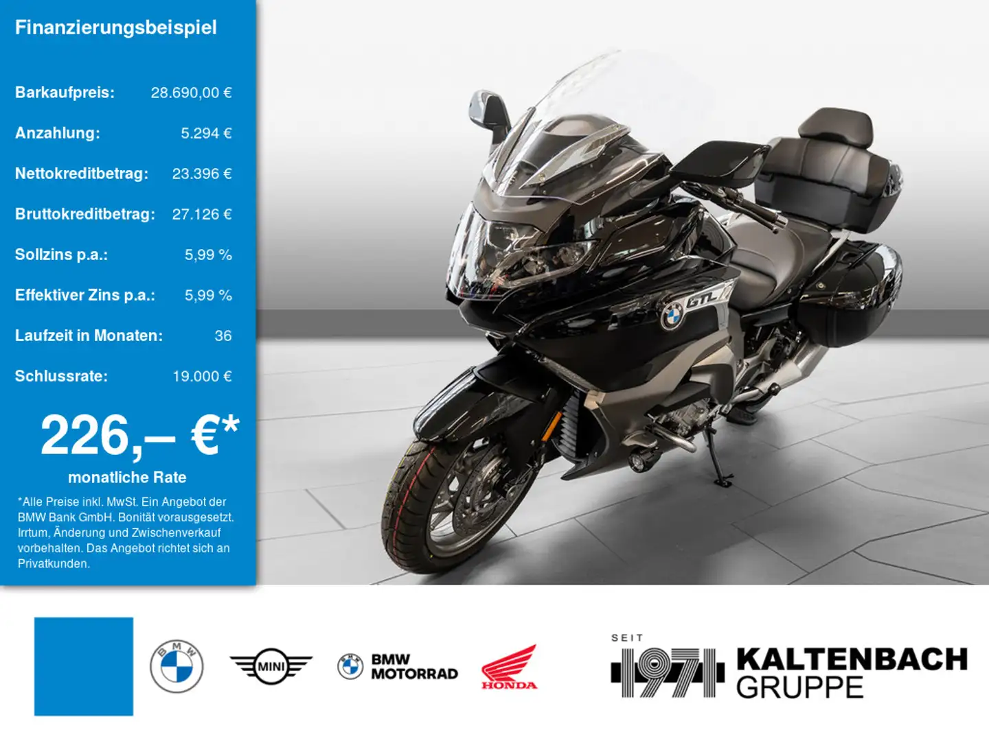 BMW K 1600 GTL KOMFORT-P. LED Diebstahlwarnanlage Noir - 1