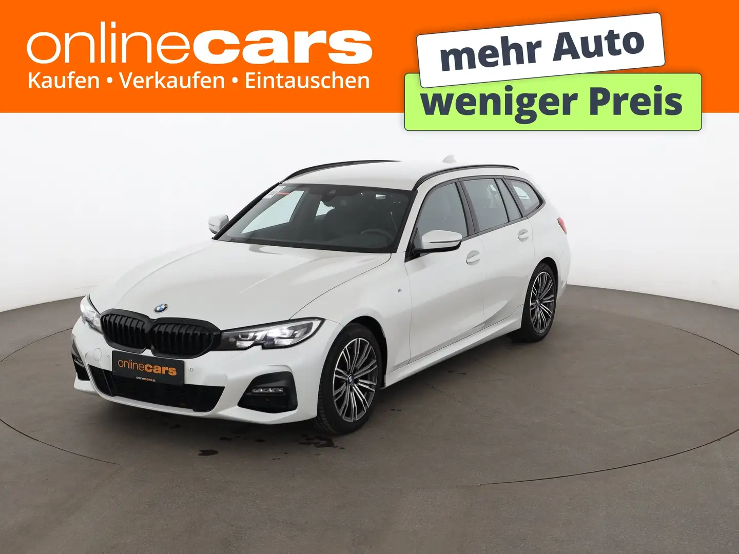BMW 320 d xDrive Touring M-Sport Aut LED LEDER NAVI Weiß - 1
