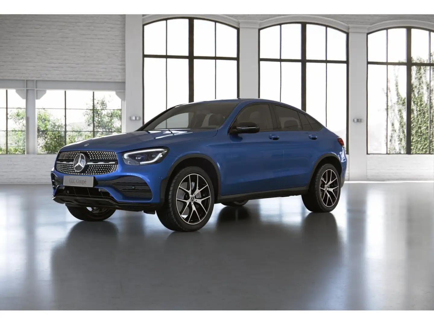 Mercedes-Benz GLC 300 de 4MATIC Coupé Navi Cam Distr AUT Wide Blau - 2