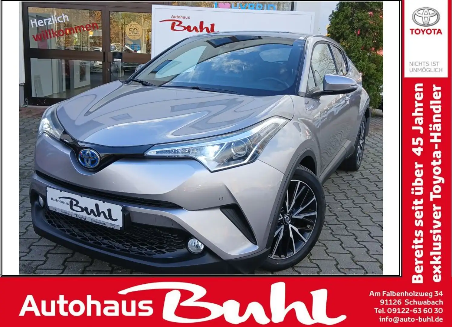 Toyota C-HR Hybrid Lounge Argent - 1