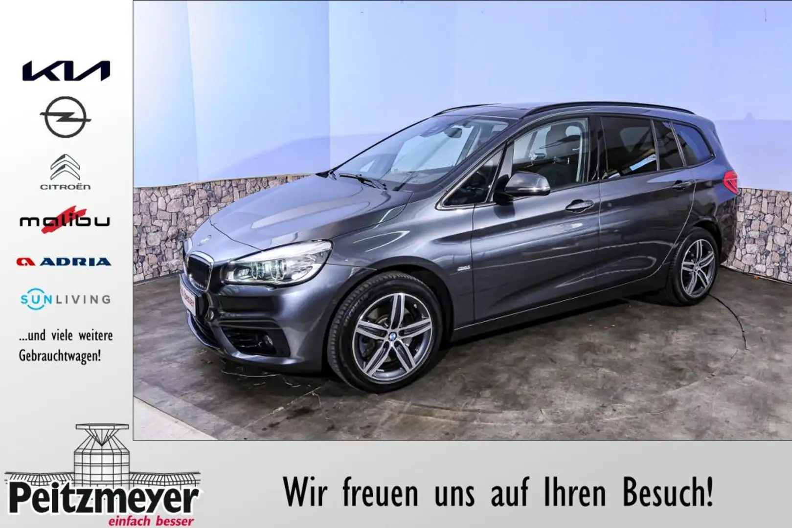 BMW 220 220i Gran Tourer Aut. Sport Line Grau - 1