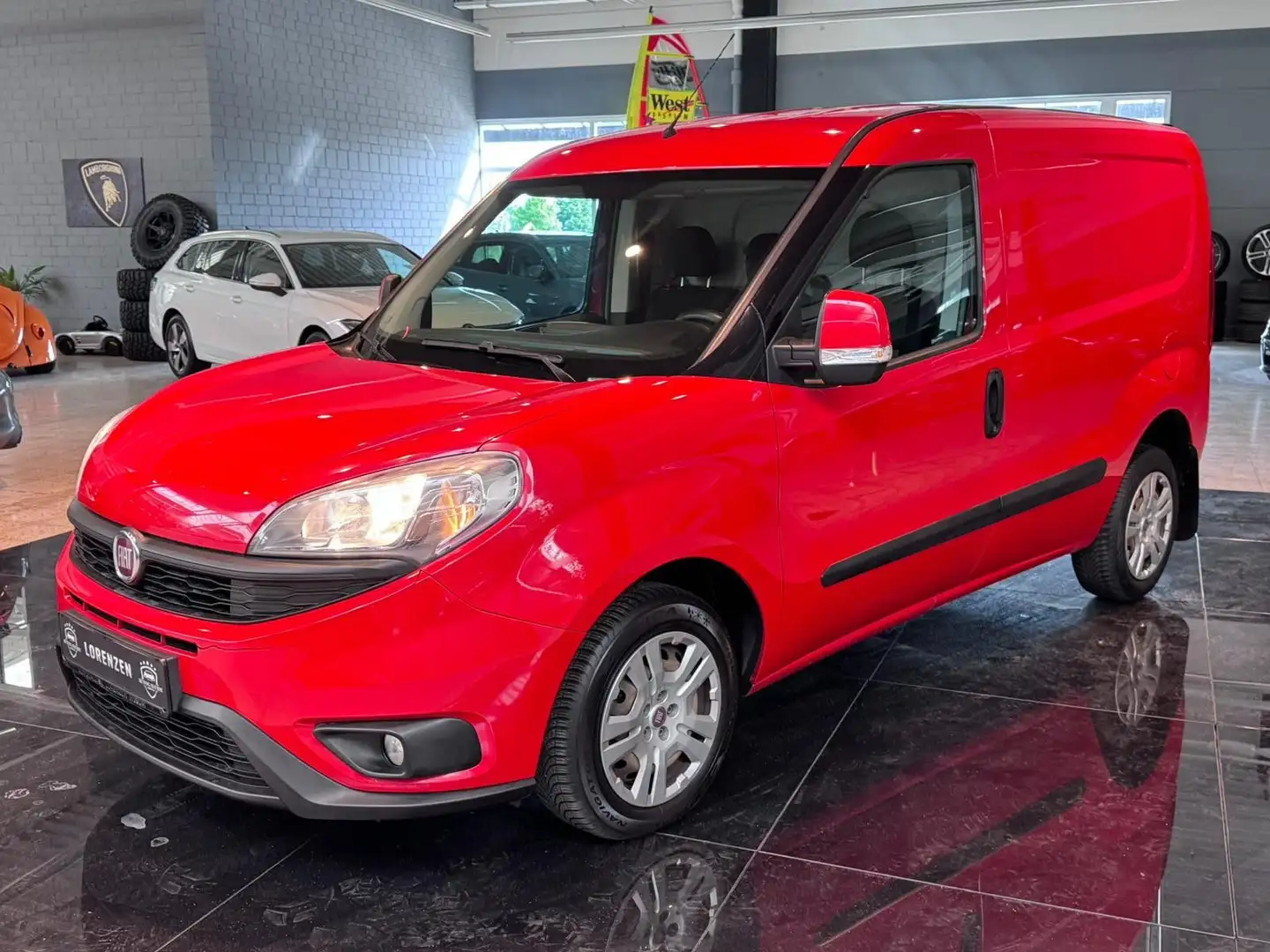 Fiat Doblò SX Kasten Tempo Klima Audio USB Blue&Me Rouge - 1