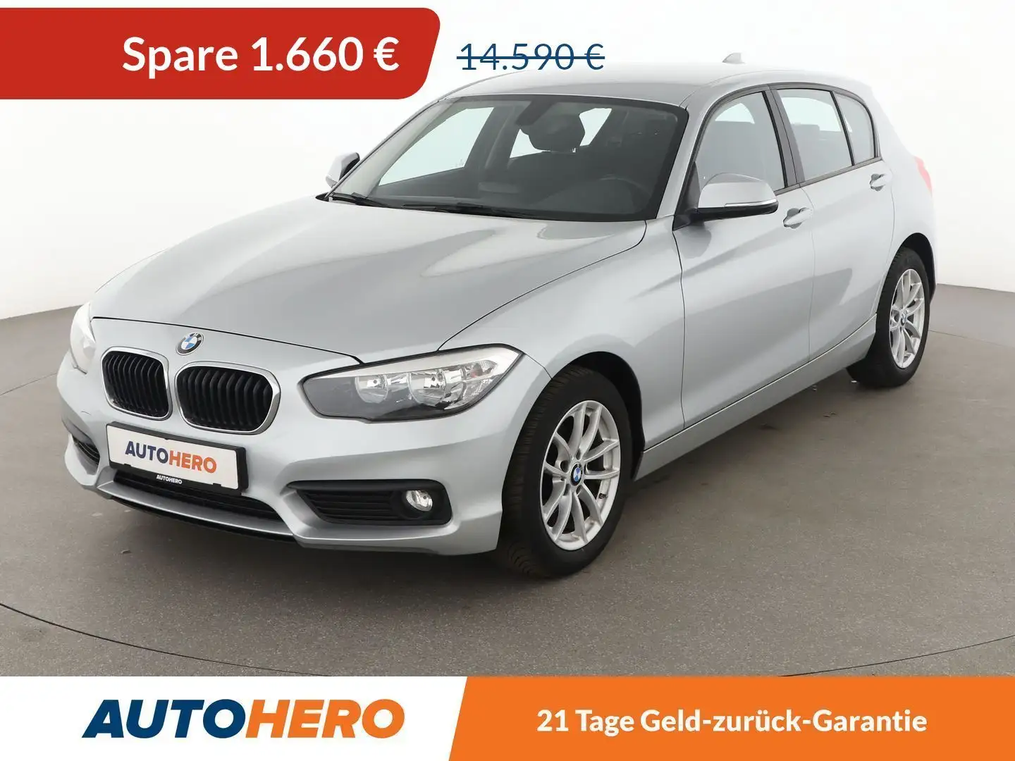 BMW 116 116i Advantage *TEMPO*PDC*SHZ*KLIMA* Silber - 1