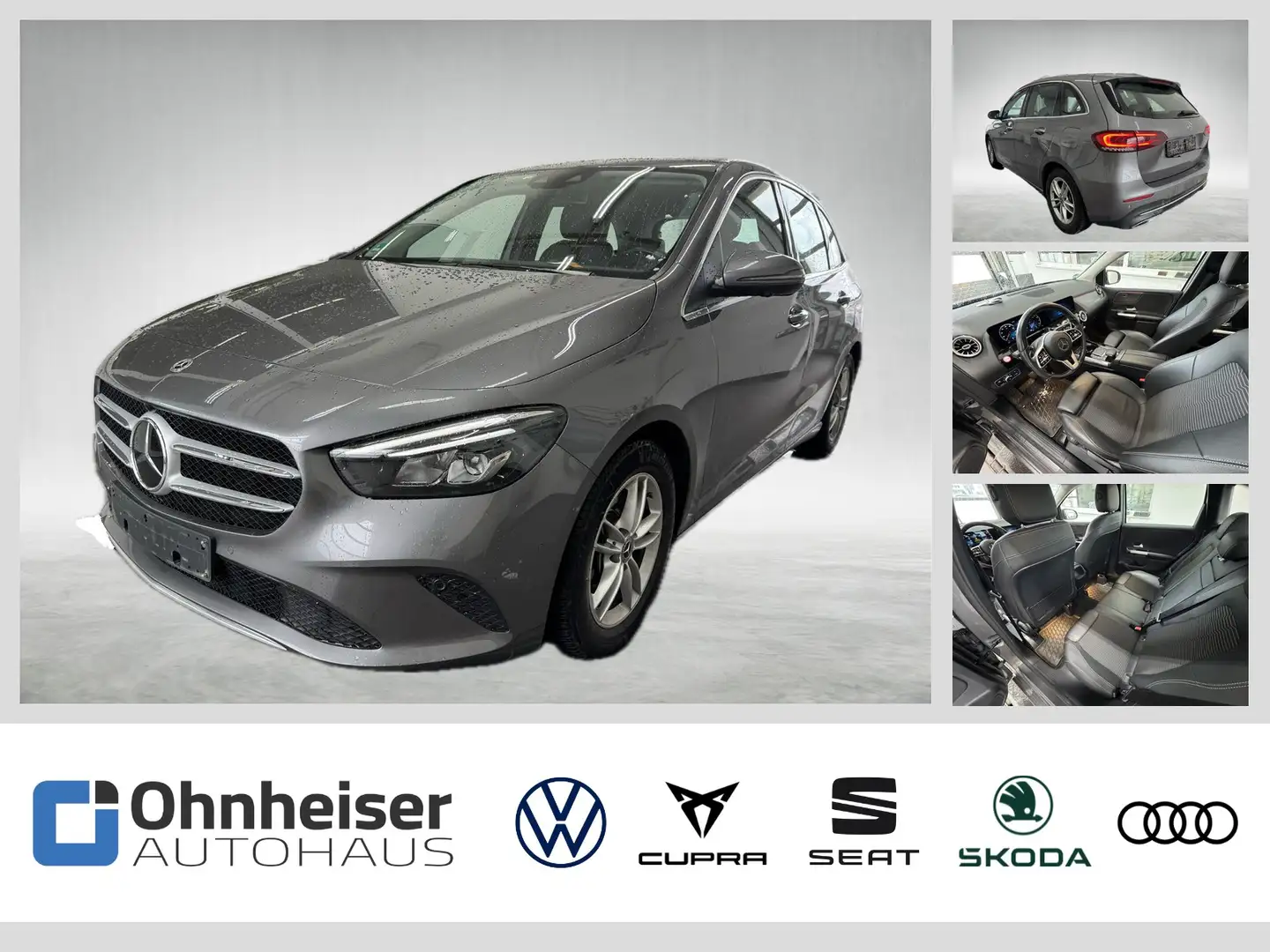 Mercedes-Benz B 200 Progressive AHK*360Kam*KEYLESS*NAVI*SHZ Grau - 1