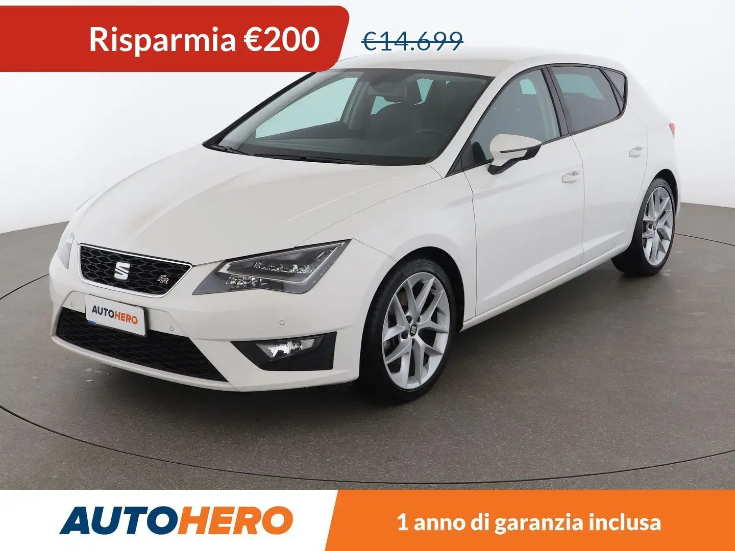 SEAT Leon 2.0 TDI FR 184 CV Blanc - 1