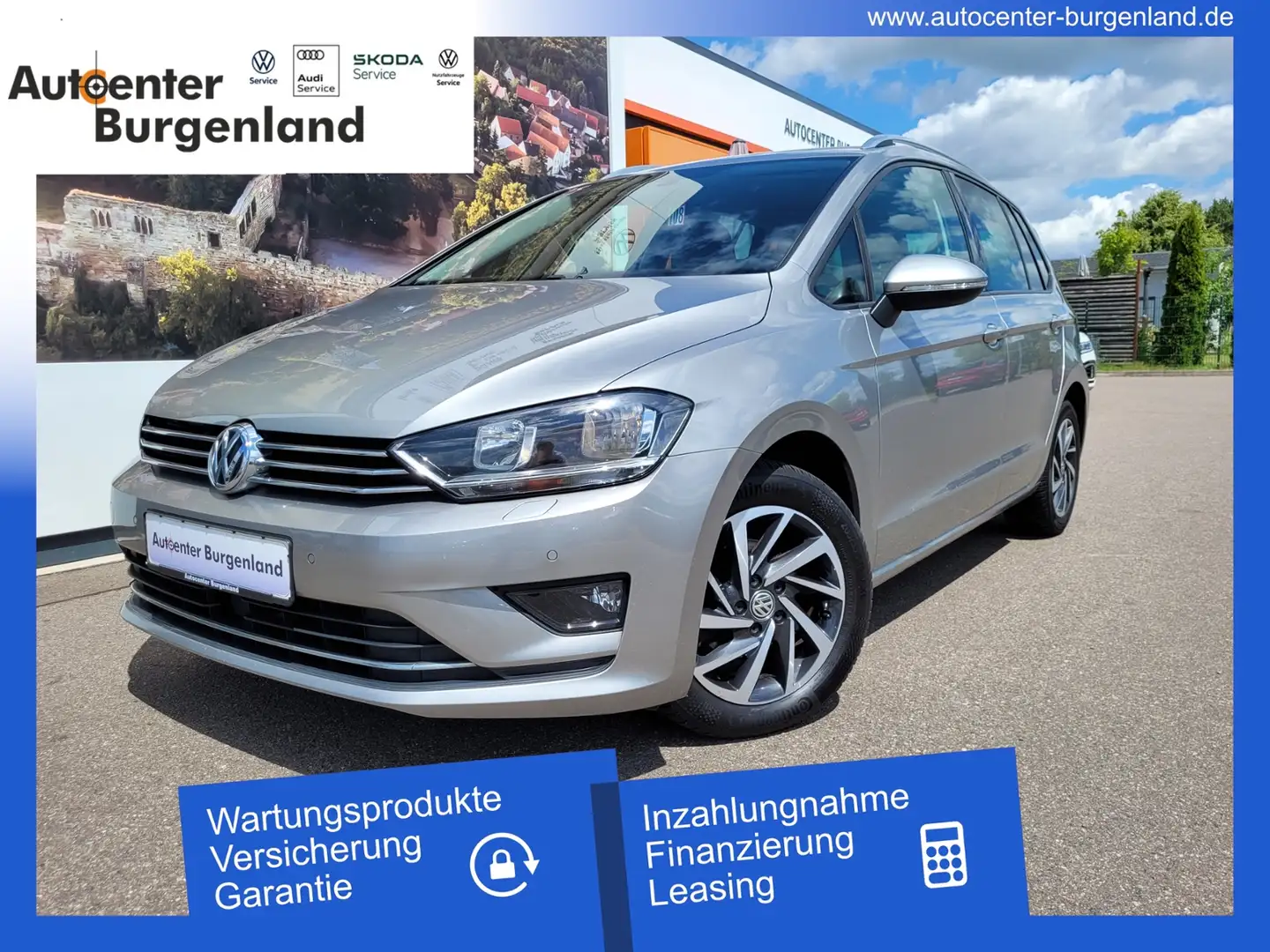 Volkswagen Golf Sportsvan VII 1.2 TSI Sound NAVI+ACC+SITZHEIZUNG Silber - 1