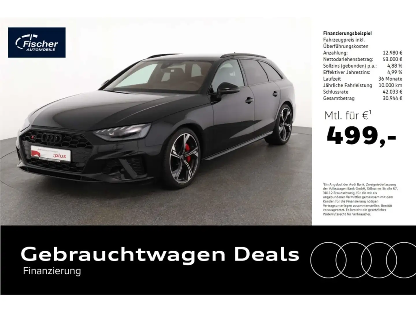 Audi S4 Avant TDI qu. competition edition plus AHK crna - 1