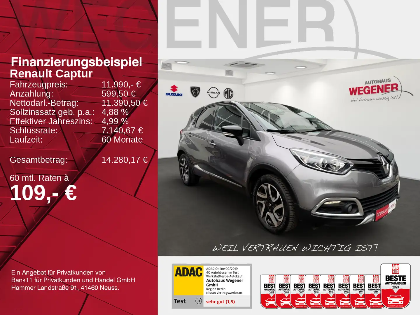 Renault Captur CAPTUR DCI MT+KAMERA +ALLWETTER+KEYLESS+SHZ+MP3+ Gris - 2