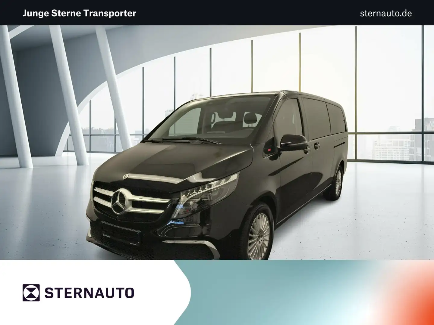 Mercedes-Benz V 300 V 300 d 4M AVA/EL DISTR. LED Standhz. Leder AHK Schwarz - 1