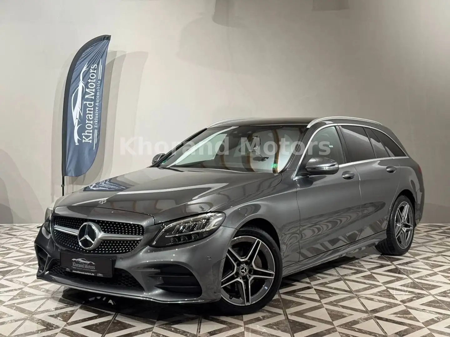 Mercedes-Benz C 220 T d 4Matic AMG Line AHK Panorama Gris - 1