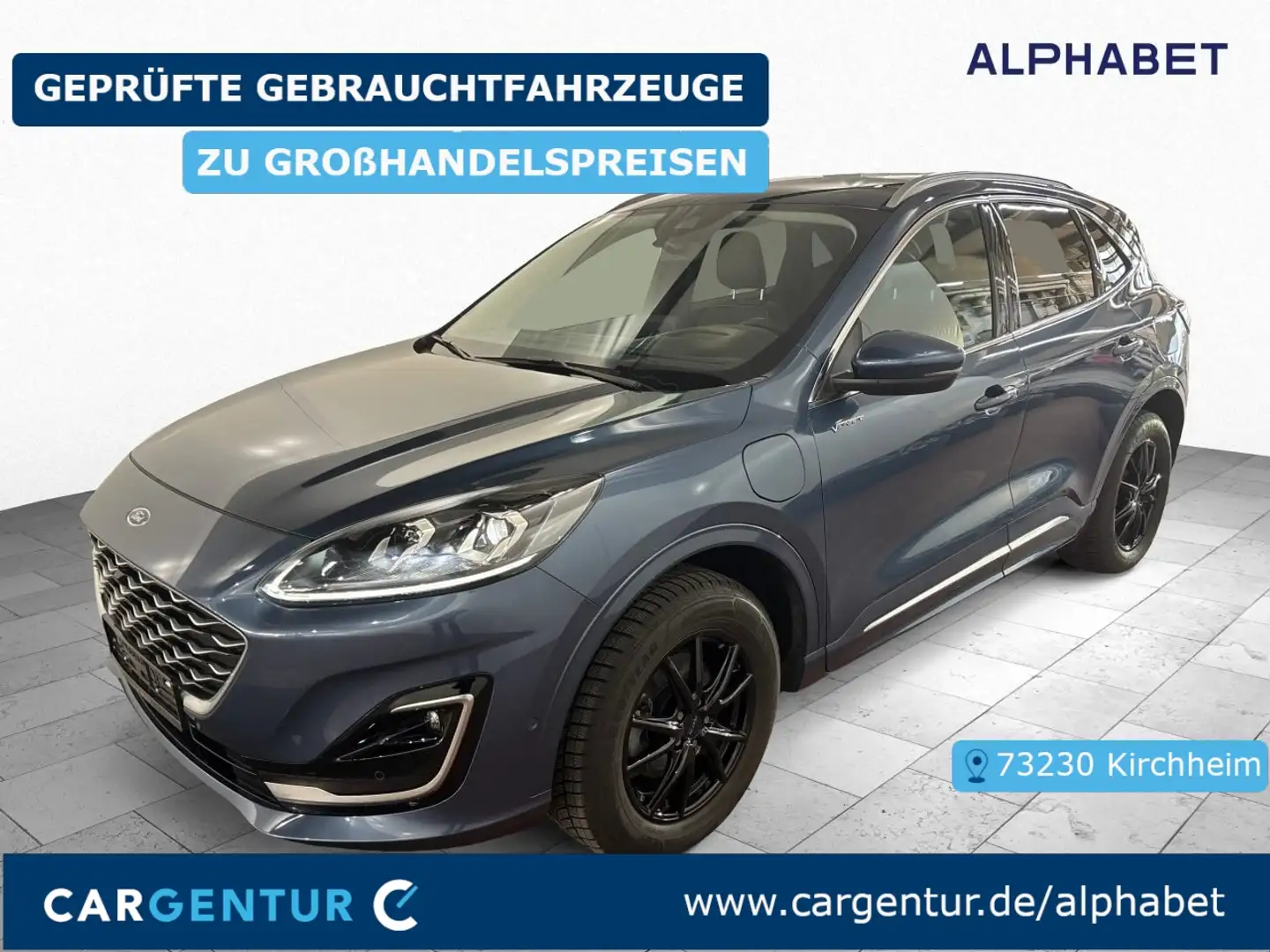Ford Kuga 2.5 Duratec PHEV Vignale B&O AHK SpoSi ACC Bleu - 1