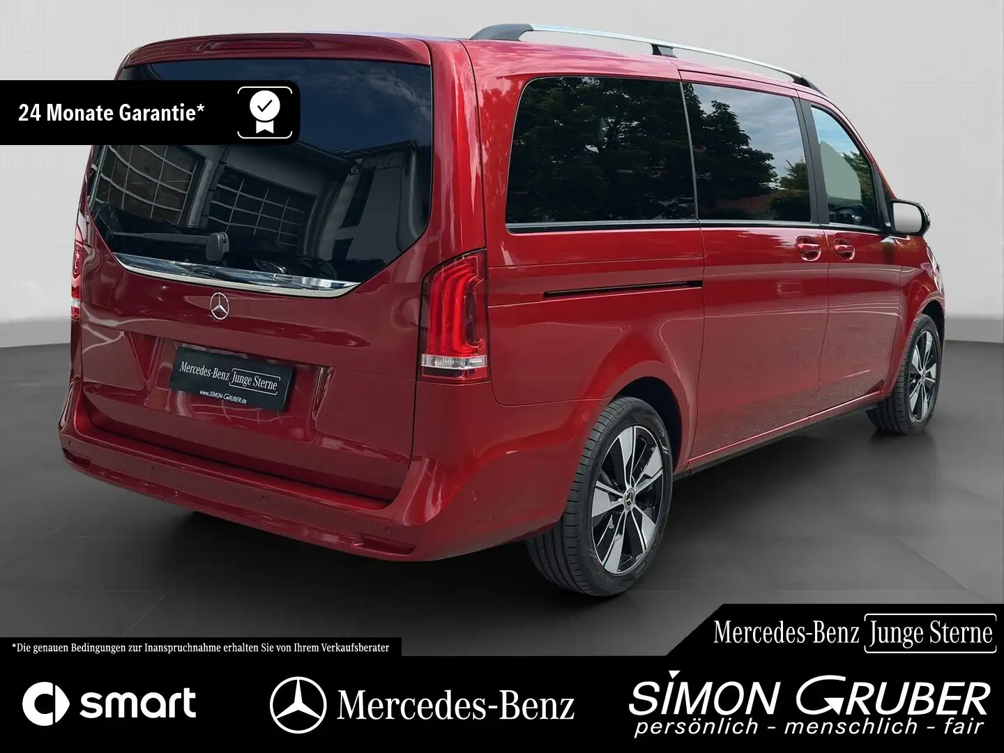 Mercedes-Benz V 300 d 4M AVANTGARDE L Sitzklima 7Sitze Liege P Rot - 2