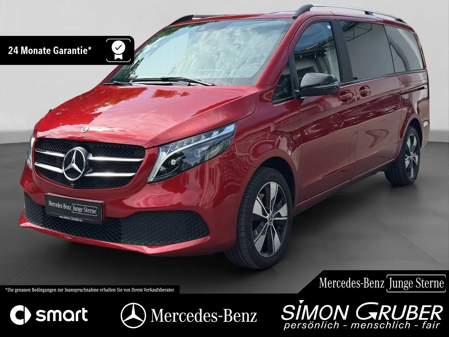 Mercedes-Benz V 300 d 4M AVANTGARDE L Sitzklima 7Sitze Liege P Rot - 1