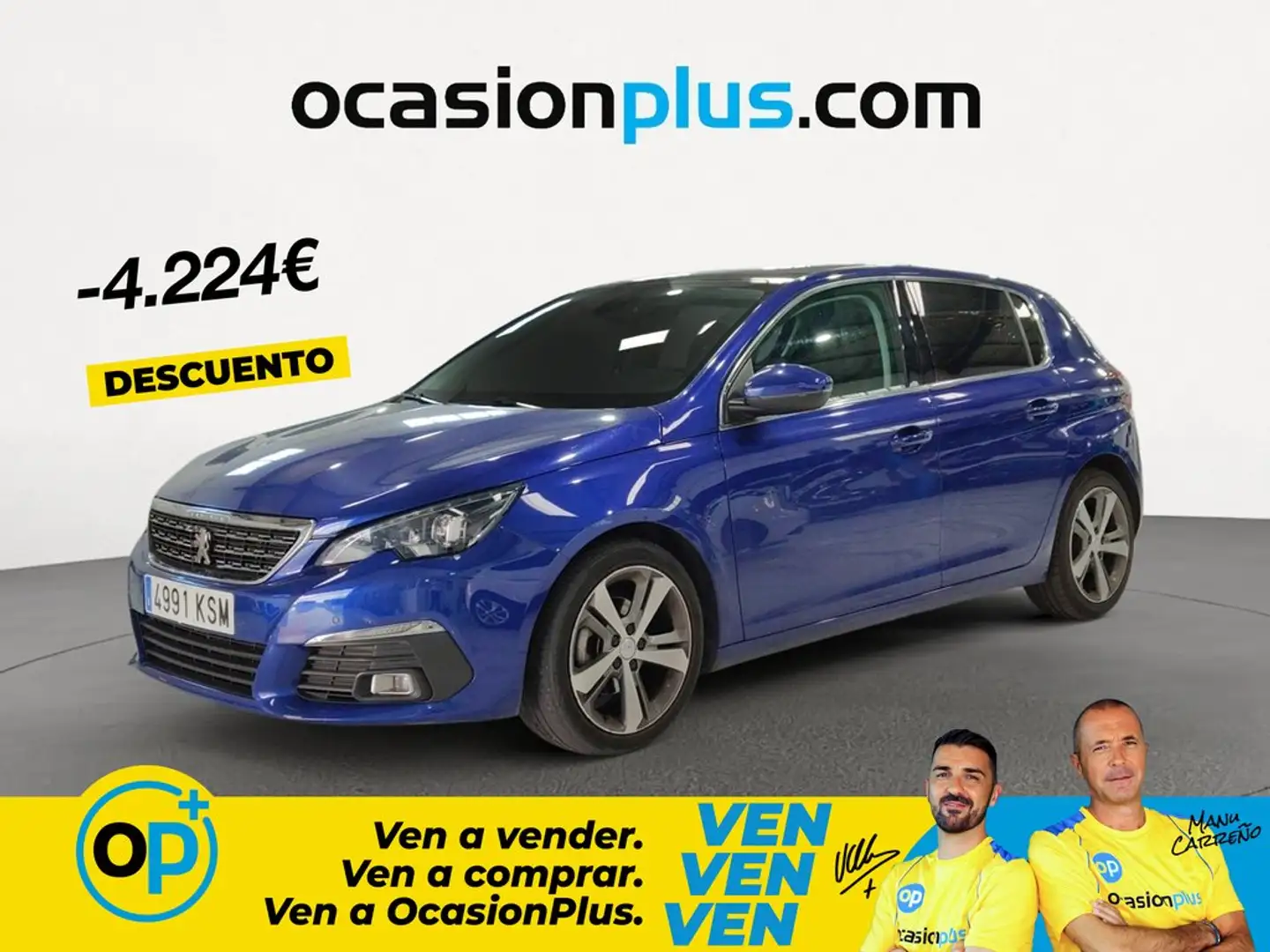Peugeot 308 1.6BlueHDi S&S Allure EAT6 120 Azul - 1
