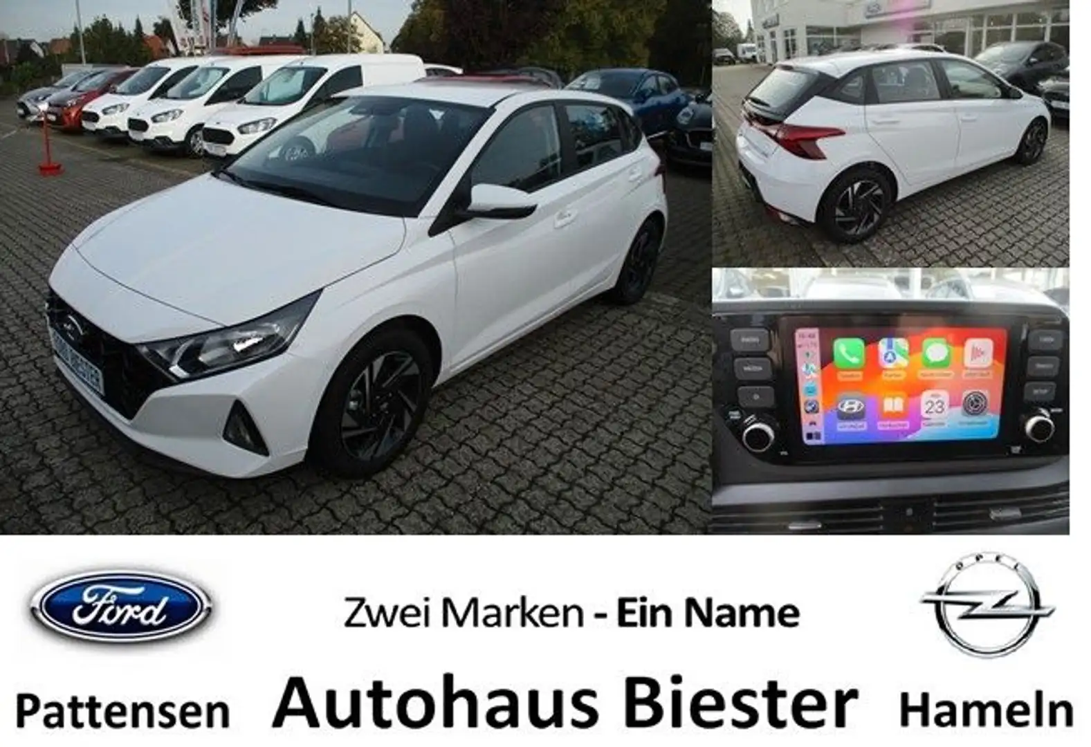 Hyundai i20 PDC + Kamera          PA Blanc - 1