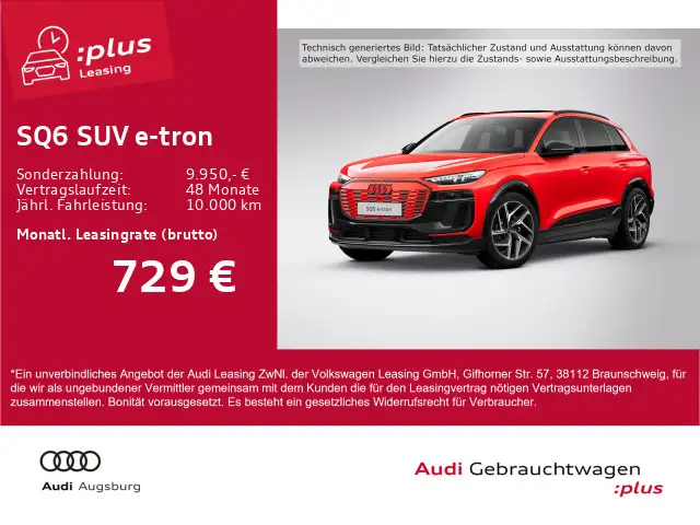 Audi SQ6 e-tron Audi SQ6 e-tron qu.*Wärmep.*PANO*AHK*MATRIX*21"*
