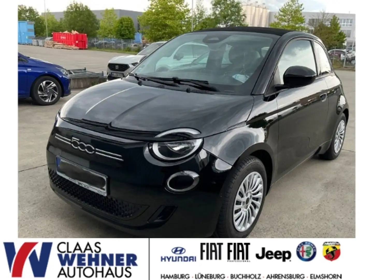 Fiat 500e Cabrio Großer Akku Schwarz - 1