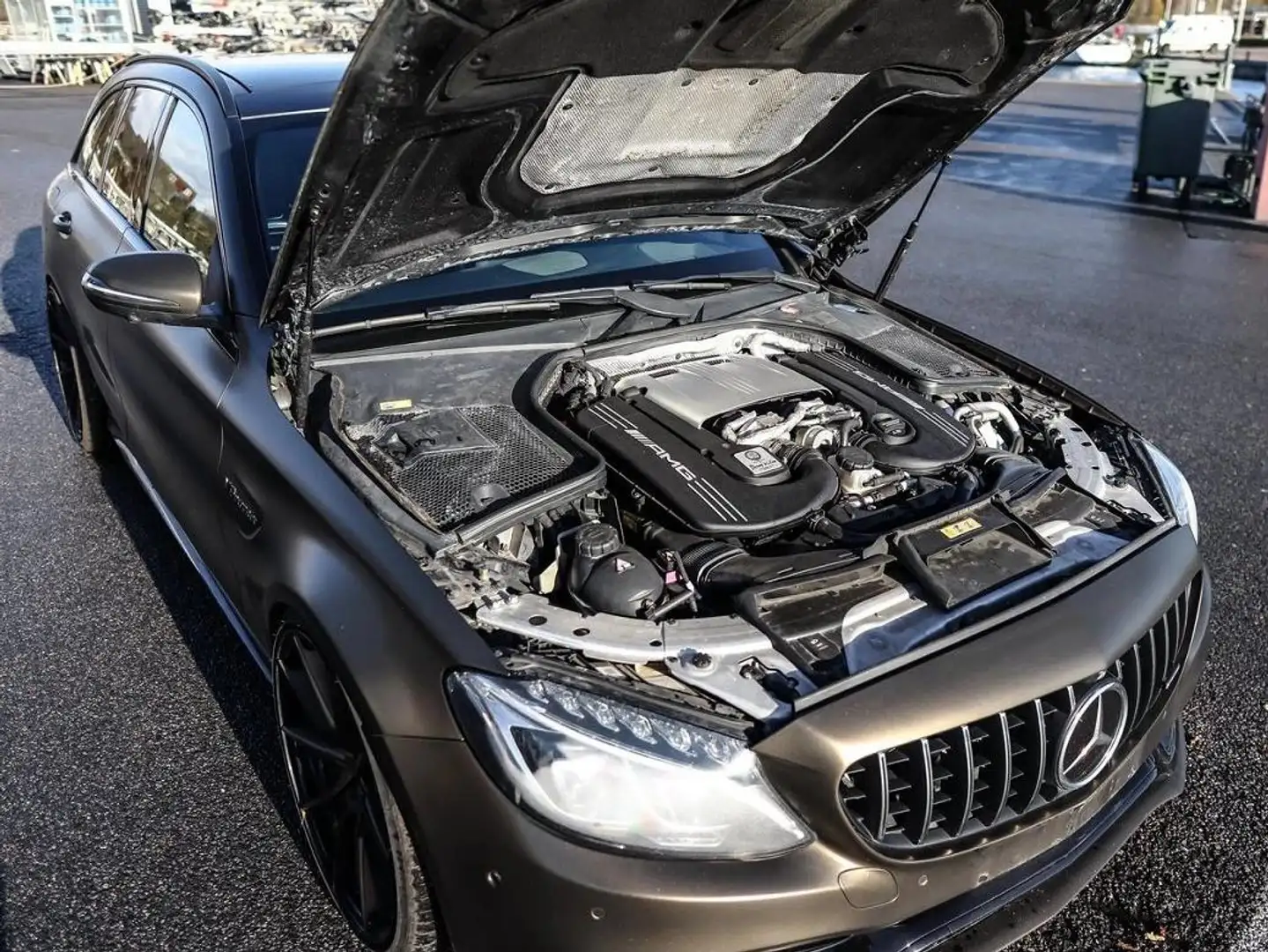 Mercedes-Benz C 63 AMG C 63 S AMG  leather interior w carbon elements! Czarny - 2