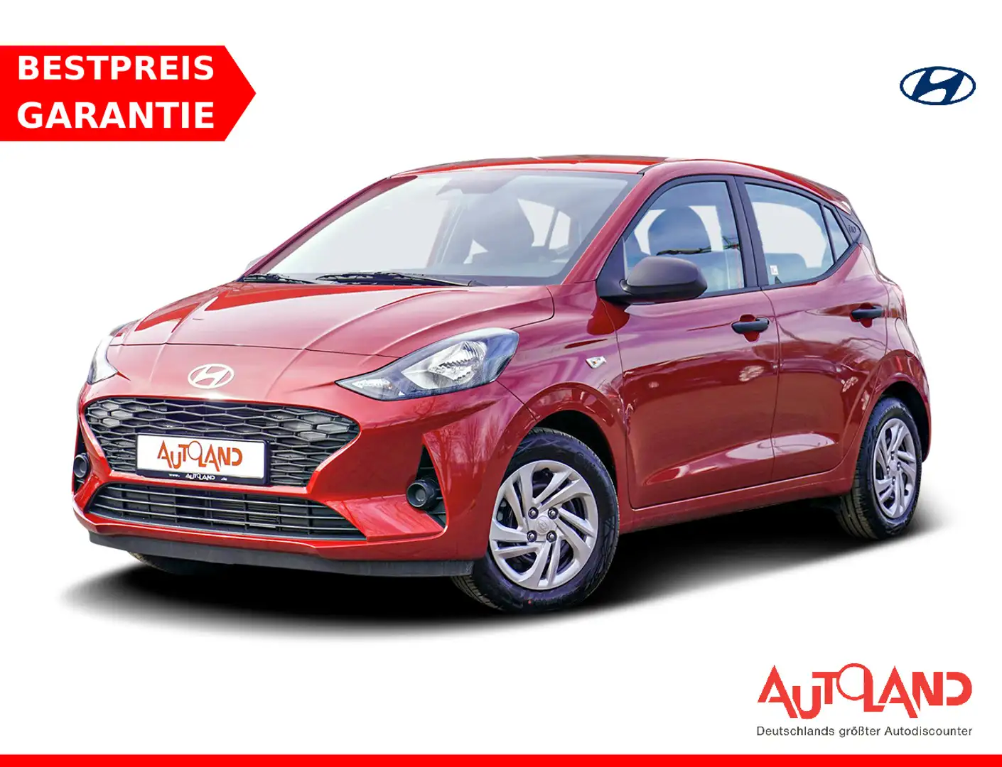 Hyundai i10 1.0 Klima Tempomat Apple/Android DAB Rot - 1