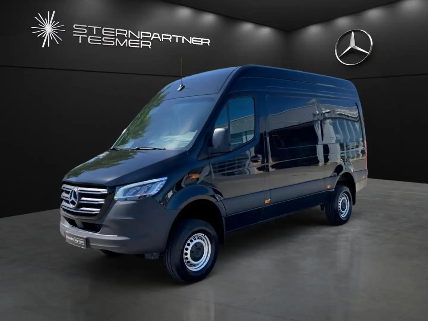 Mercedes-Benz Sprinter 319 CDI Kasten SELECT L2H2 4x4 AHK+LED Schwarz - 2