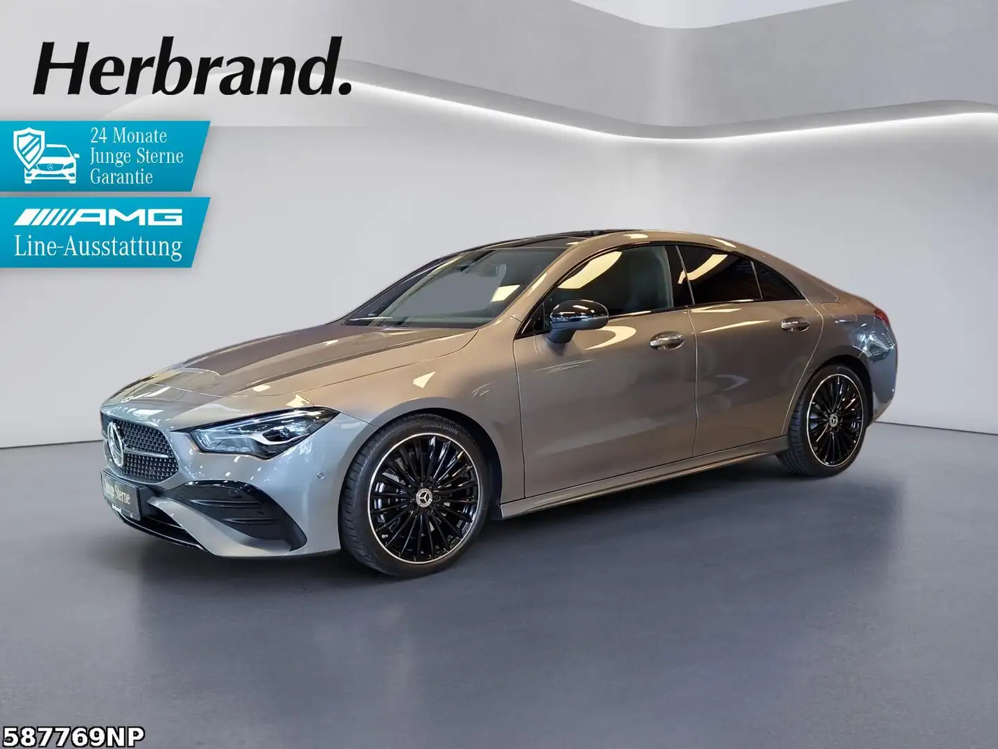 Mercedes-Benz CLA 250 4M AMG Coupé  Pano Night 19" Burmester Grau - 1