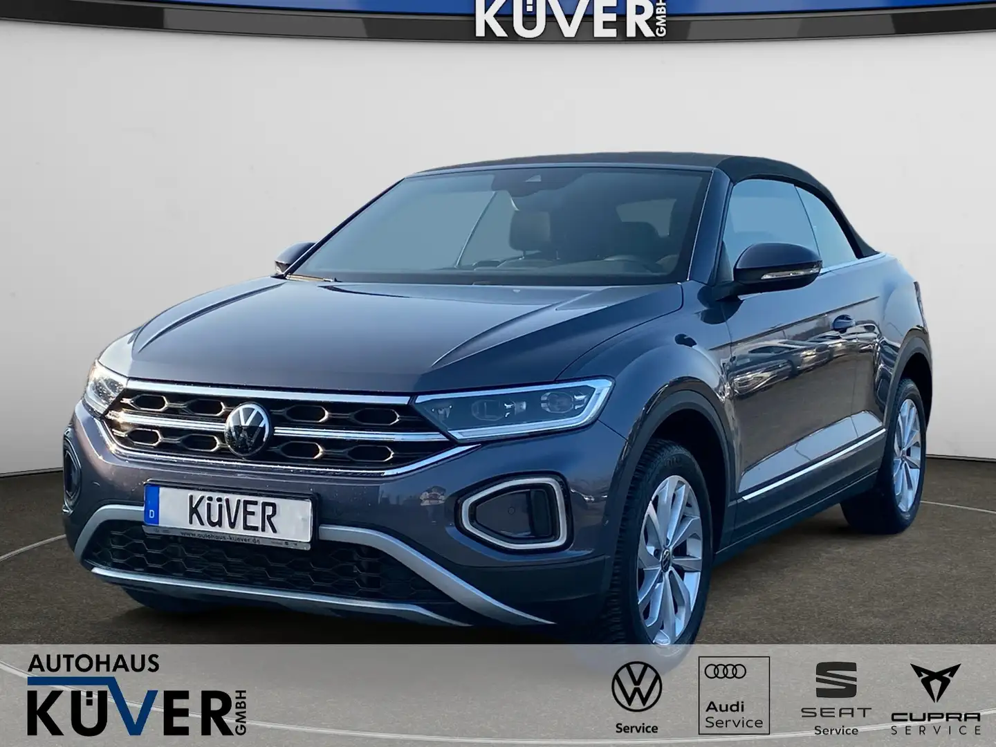 Volkswagen T-Roc Cabrio 1,5 TSI DSG Style Navi+ACC+LED+Shzg Grau - 1