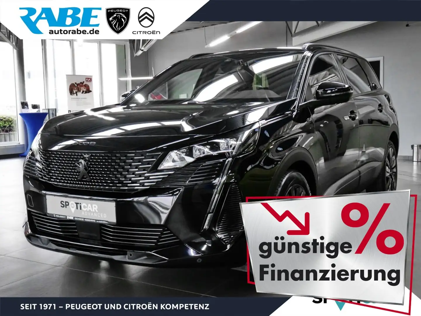 Peugeot 5008 GT 130 BlueHDi Black-Edt Autm+AHK+Panoram. Klima Noir - 1