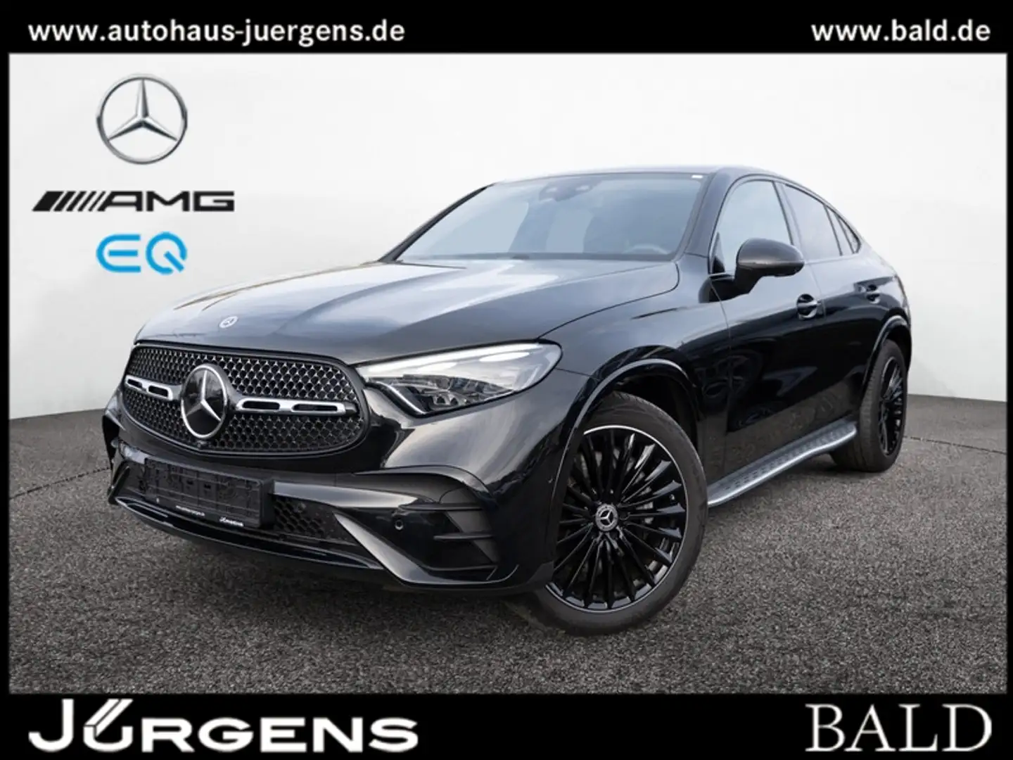 Mercedes-Benz GLC 450 d 4M Coupé AMG-Sport/Pano/Burm/AHK/Night Schwarz - 1