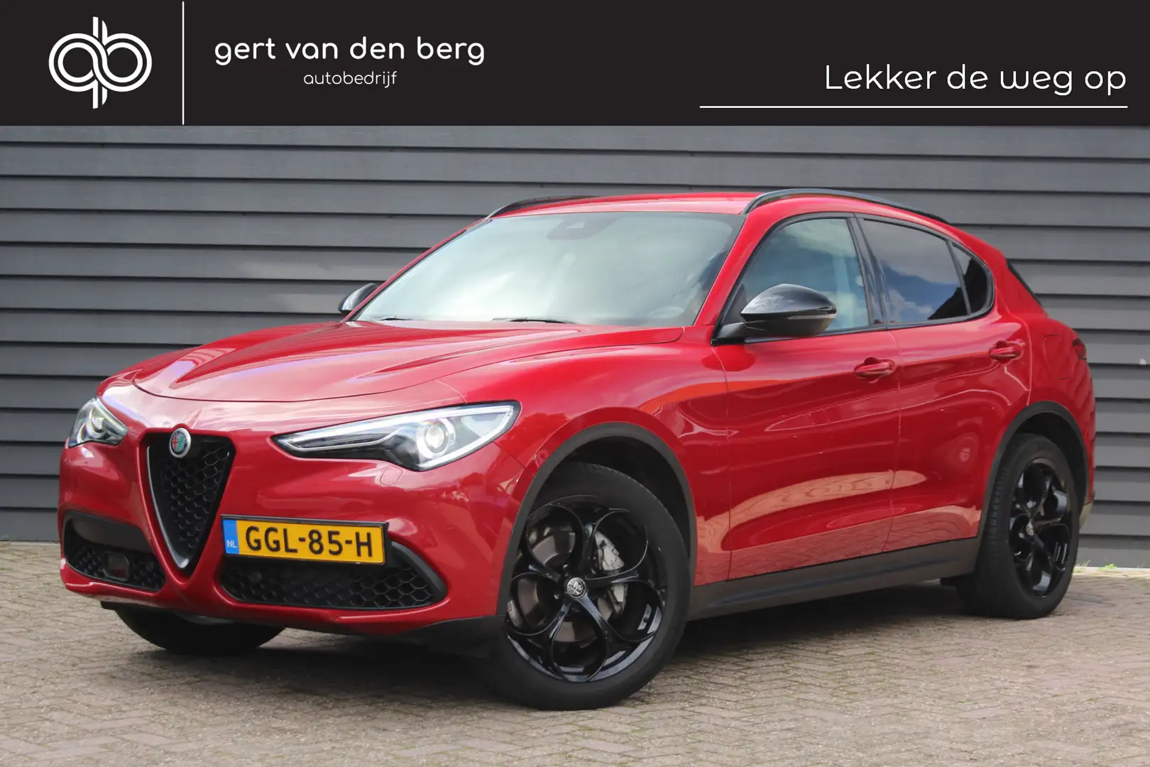 Alfa Romeo Stelvio 2.0 T AWD B-Tech - 280PK - HALF LEDER - CARPLAY - Rojo - 1