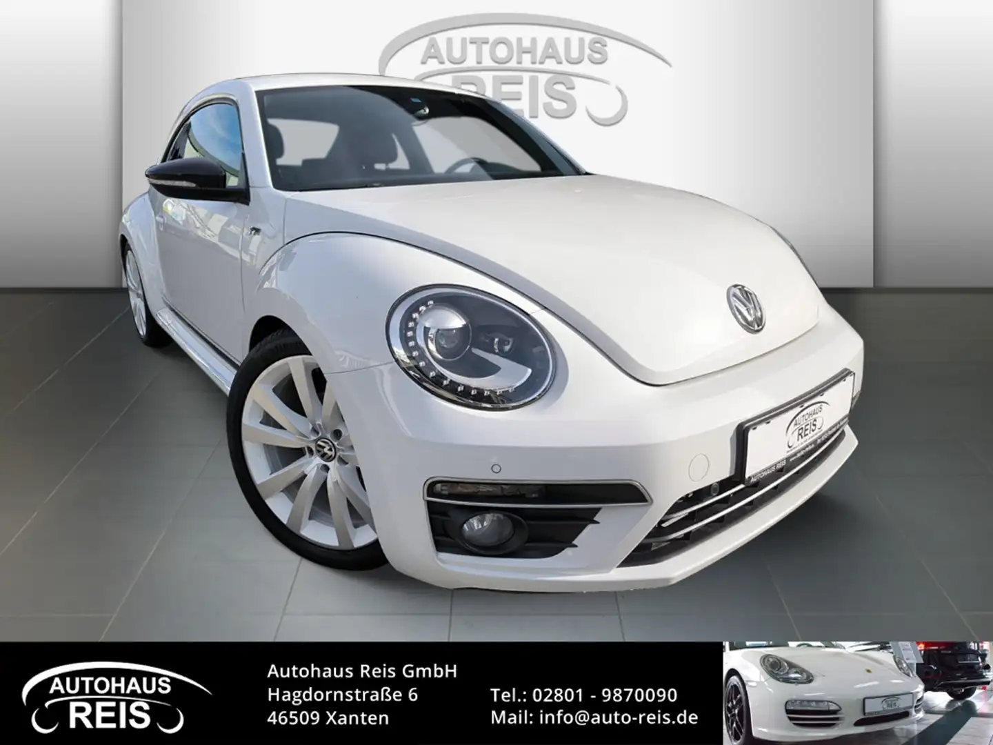 Volkswagen Beetle 1.4 TSI R-Line Club Navi Bi-Xenon PDCv+h Sitzhzg.T Weiß - 1
