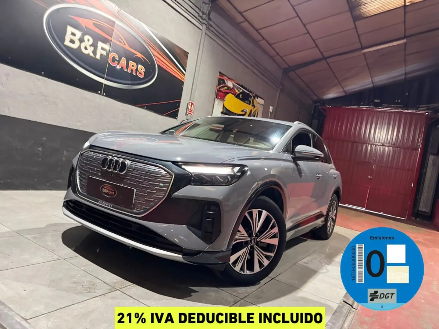 Audi Q4 e-tron 40 Advanced 82KWh Gris - 1