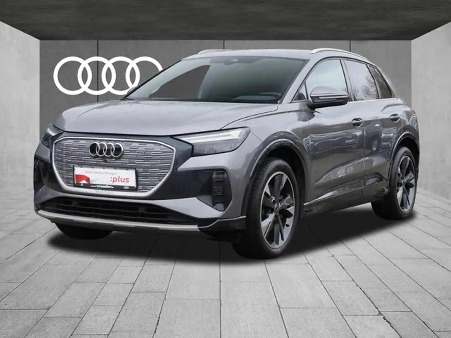 Audi Q4 e-tron 45 Advanced S line ACC Navi+ Teilleder Grau - 1