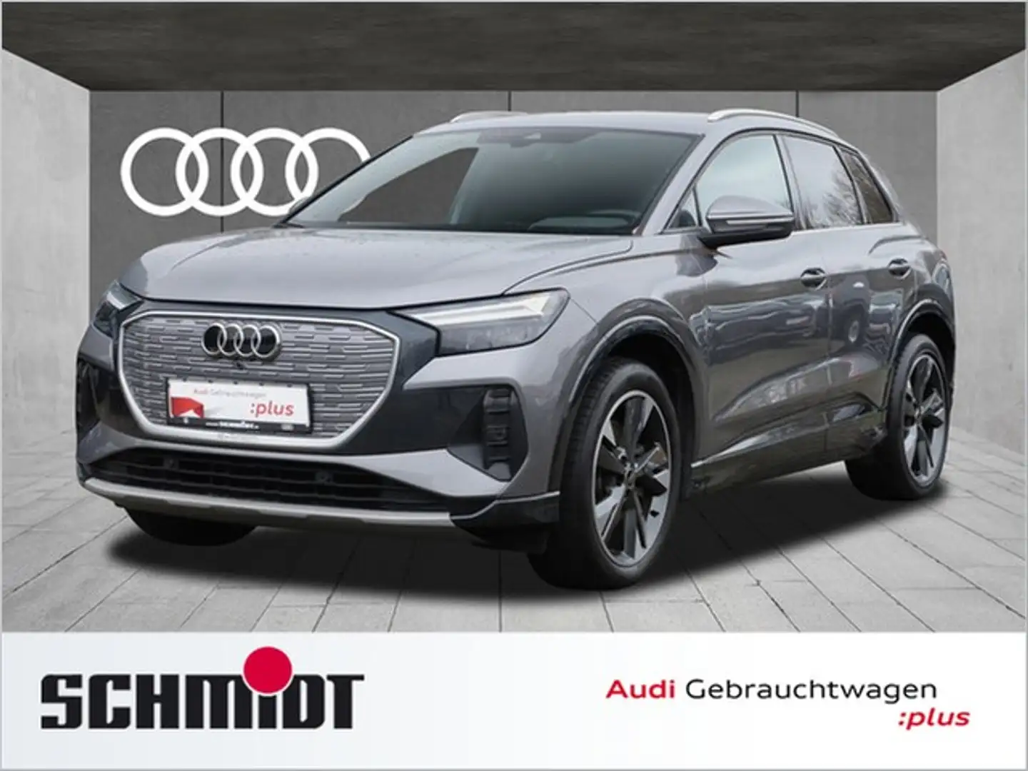 Audi Q4 e-tron 45 Advanced S line ACC Navi+ Teilleder Gris - 1