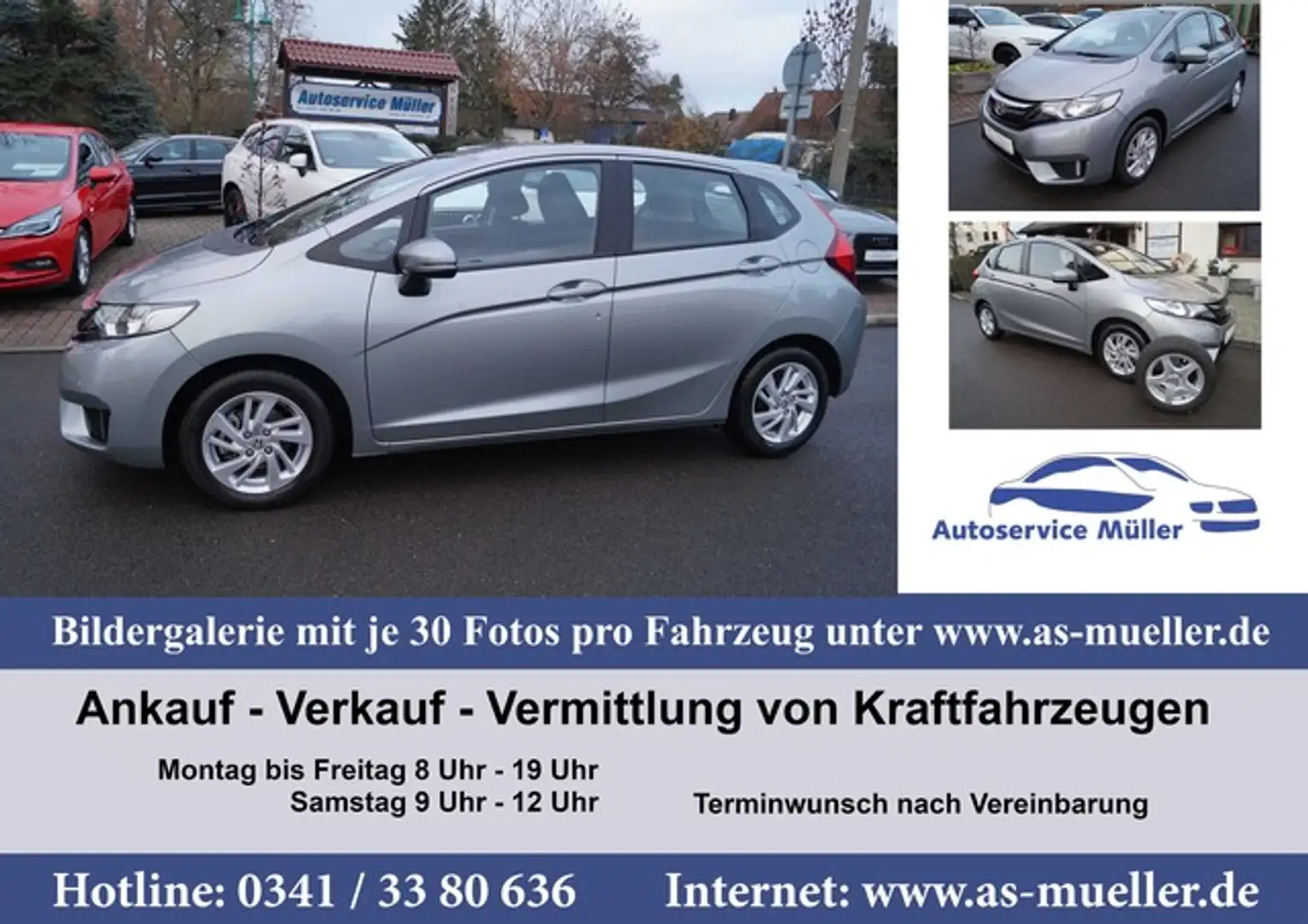 Honda Jazz 75kw PDC-Spur-Sitzh.-WR-14895km Opis Liebli Schwarz - 1