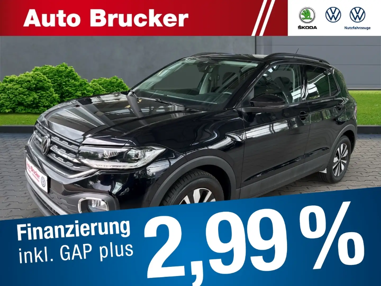 Volkswagen T-Cross Move 1.5 TSI AHK+LED+NAVI+SHZ+2-Zonen-Klimaanlage Noir - 1