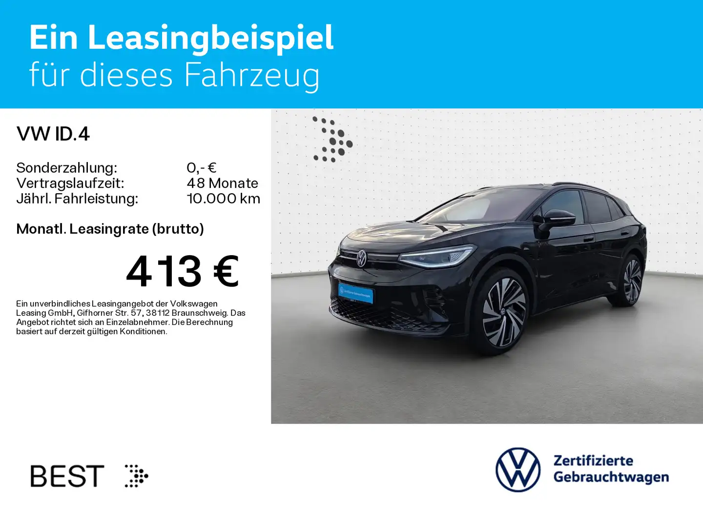 Volkswagen ID.4 GTX 4M*PANO*AHK*WÄRMEPUMPE*21ZOLL*KAMERA*IQ Noir - 2