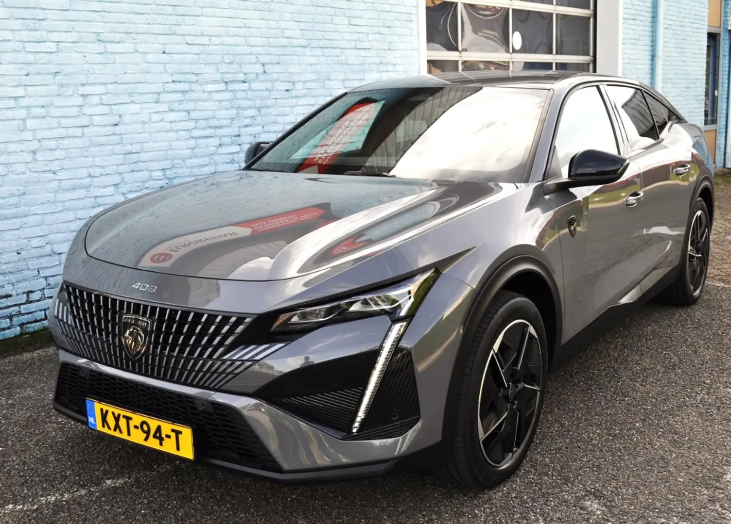 Peugeot 408 1.6 HYbrid 225 GT nav pdc v+a stuurverw Gris - 1