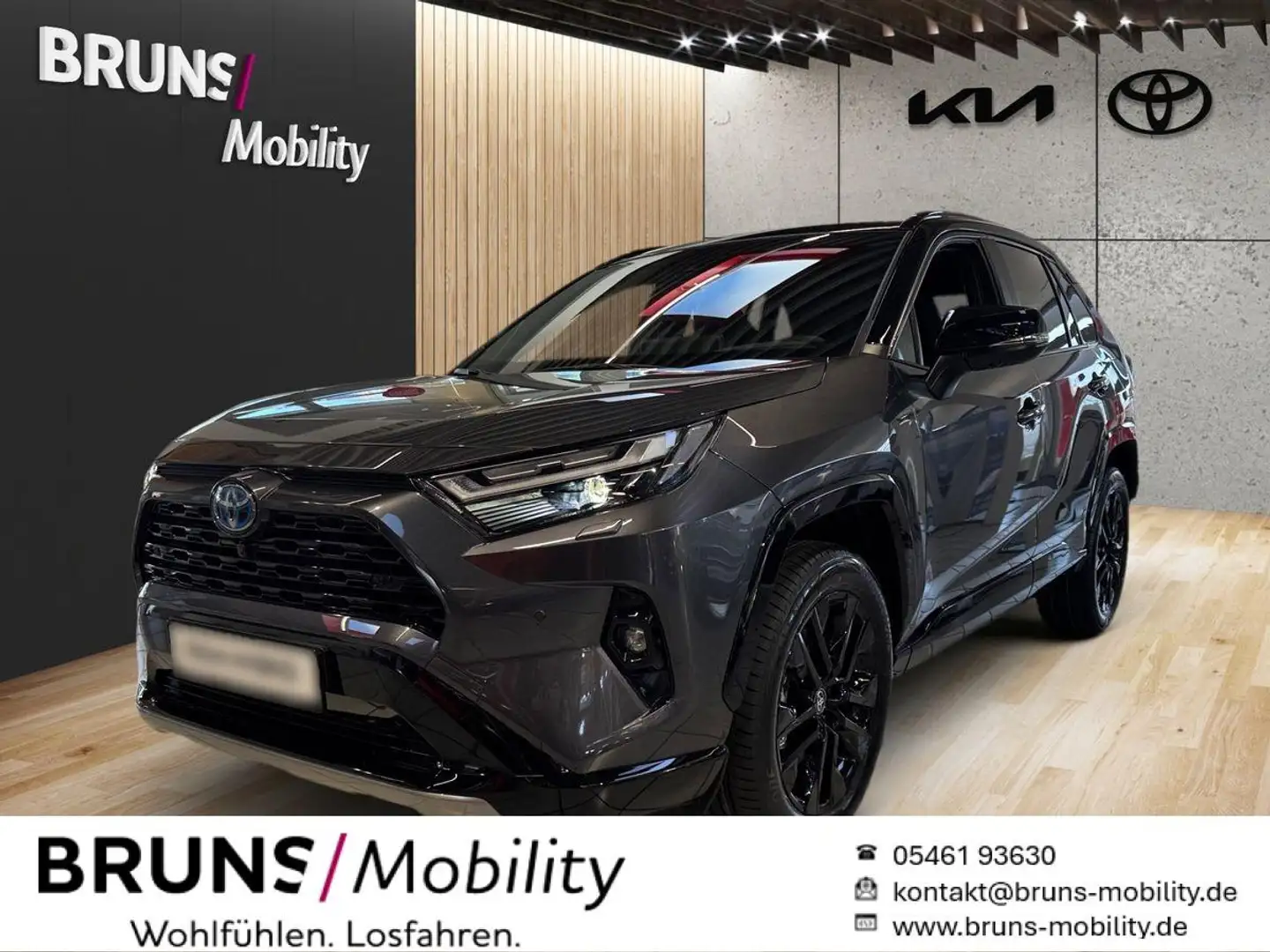 Toyota RAV 4 2.5 Hybrid 4x4 Style Navi,JBL,360-Grad,AHK Gris - 1