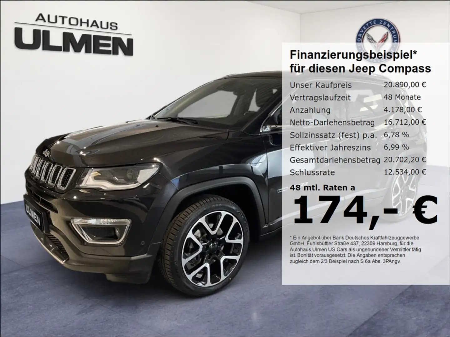 Jeep Compass Limited FWD 1.3 MultiAir Autom.Navigation Tempomat Negro - 1