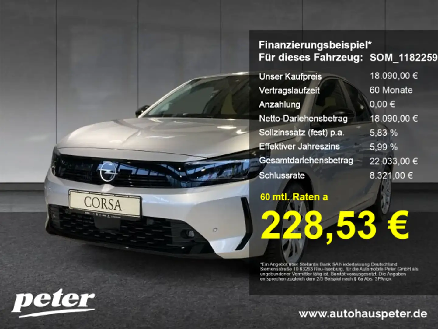 Opel Corsa Corsa F 1.2 Edition (MT6) Allwetterreifen EPH Verf Silber - 1