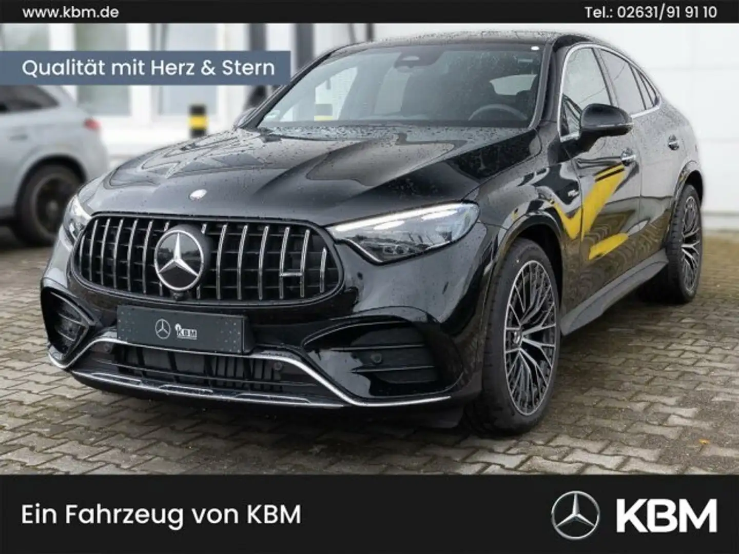 Mercedes-Benz GLC 43 AMG MB-AMG GLC 43 4MATIC Coupé /PAN/PTS  MB Rent RFK Zwart - 1